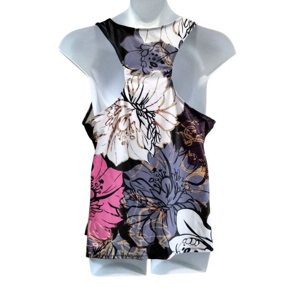 Lalagen Plus Size 3X Tankini Set Lace-up Front Racerback Tank Top Capri Shorts - Picture 5 of 10